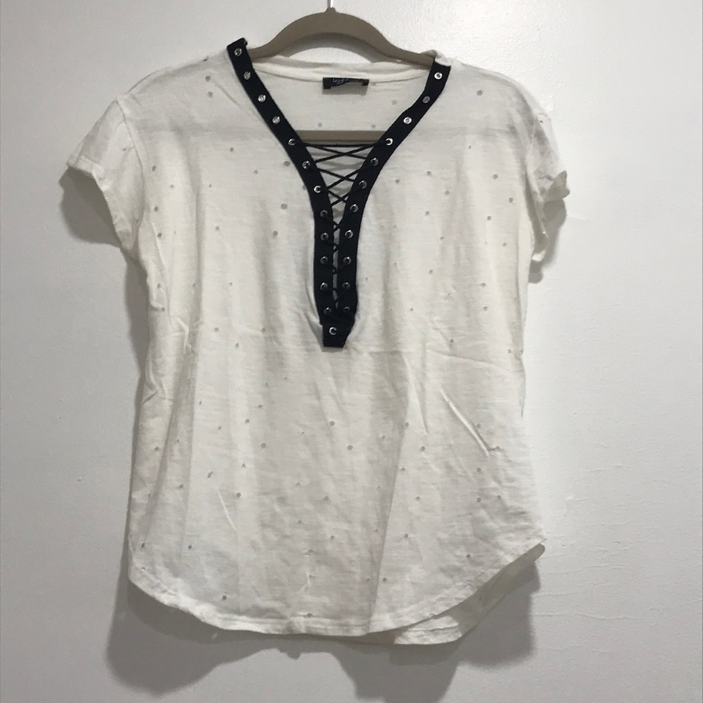 Lace up top